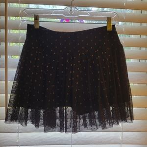 Black mesh Bluefish tennis skirt size medium